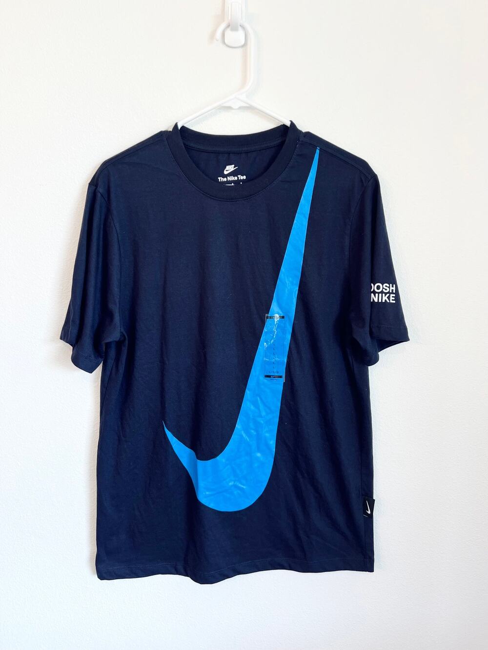 NEW Nike Navy Blue Swoosh Tee Shirt Men's Large